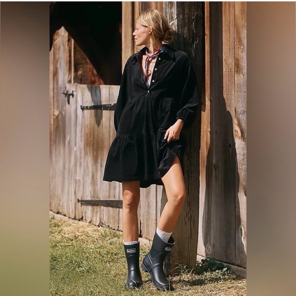 NWT The @Loverlygrey Bettina Corduroy Mini Shirt Dress By Maeve